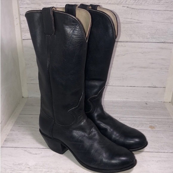 🖤 Handmade black cowgirl boots 🖤 - Picture 3 of 9